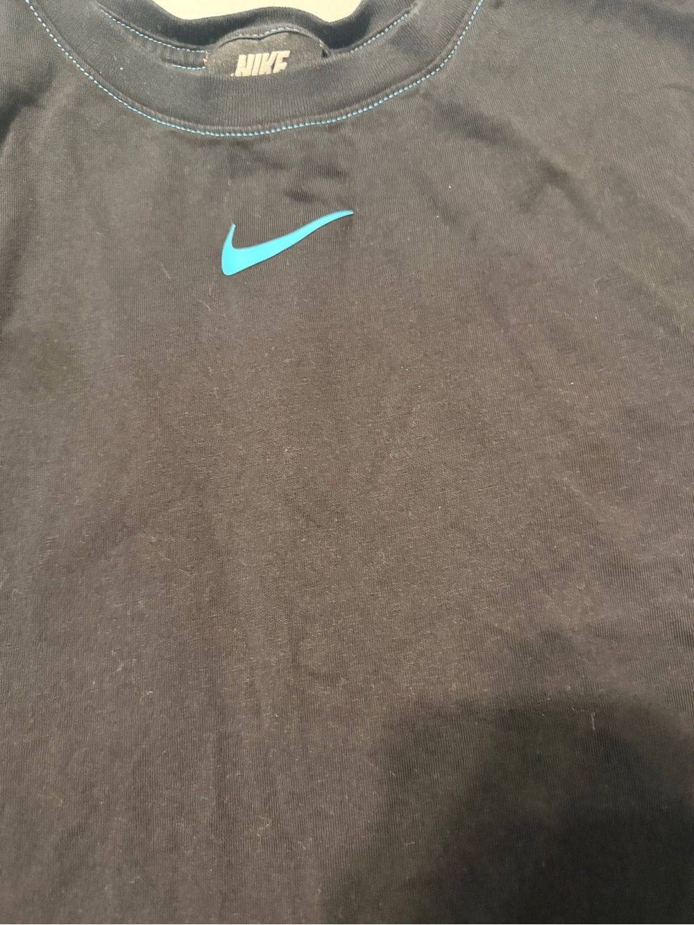 Nike Black Maxi Dress with Blue Swoosh Size 1X